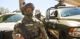 CIUDAD DE MÉXICO. 11ABRIL2025.- Miembros del ejército, la Marina y Guardia Nacional; parte de operativo de seguridad de semana santa que inicio hoy y concluirá el próximo 27 de abril. FOTO: VICTORIA VALTIERRA/CUARTOSCURO.COM