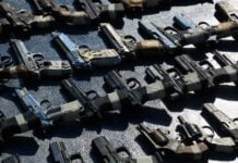 The firearms are smuggled into Mexico from the U.S., often after they have been purchased by straw buyers.