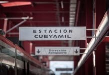 a station of the new light rail connecting Mexico City with the Felipe Ángeles International Airport (AIFA)