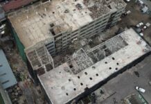 collapsed bilding in Mexico City