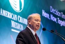 Ambassador Johnson at Amcham assembly on March 18, 2026