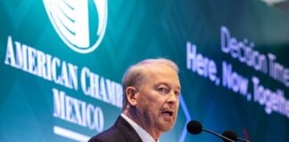 Ambassador Johnson at Amcham assembly on March 18, 2026