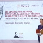 CIUDAD DE MÉXICO, 24MARZO2026.- Ernestina Godoy, fiscal general de la República, durante la conferencia Mañanera del Pueblo en la que se presentó la "Ley General para Prevenir, Investigar, Sancionar y Reparar el daño por el delito de feminicidio".