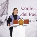 Sheinbaum at her morning press conference