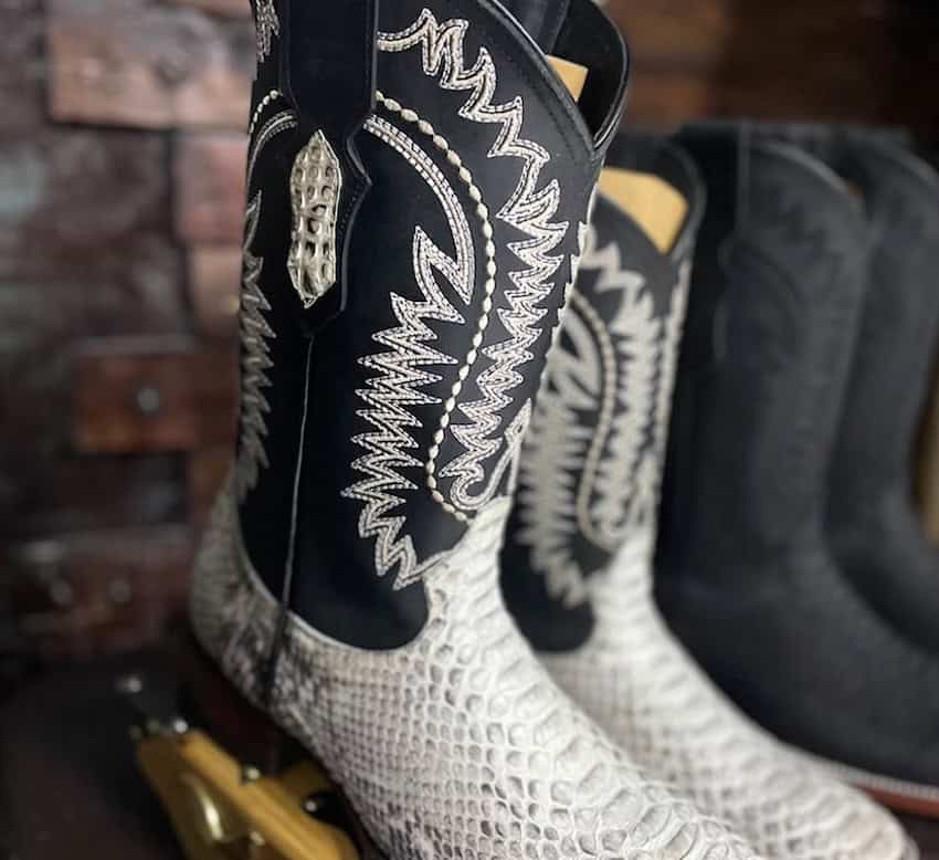 snakeskin boots