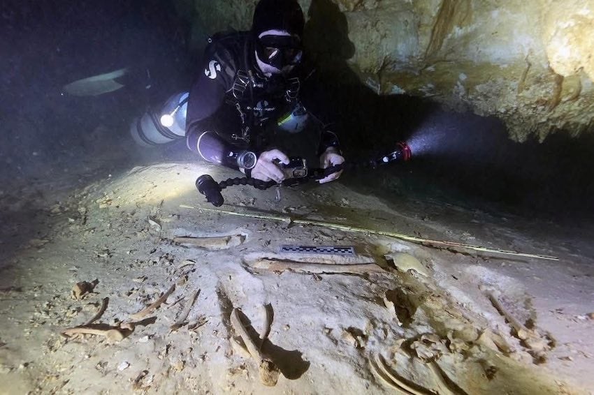 An 11th prehistoric skeleton has been found in a Yucatán Peninsula cenote