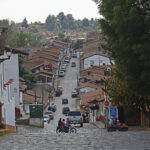 A view of a Mexican street in Tapalpa, Jalisco