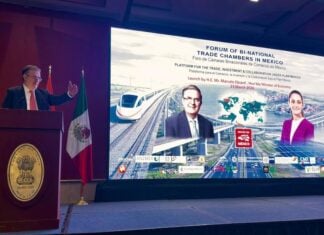 During his address at the inauguration, Economy Minister Ebrard expressed his gratitude to the Indian Embassy for their organization of the event and shared that he plans to visit India to fortify the growing bilateral trade relationship.