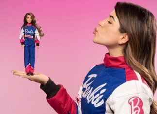 Regina Sirvent with her new Barbie Role Model doll