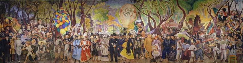 “Dream of a Sunday Afternoon in the Alameda Central” by Diego Rivera