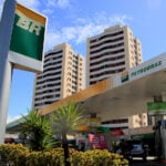 salvador, bahia, brazil - january 6, 2021: view of Petrobras' gas station in the neighborhood of Stiep, in the city of Salvador.
