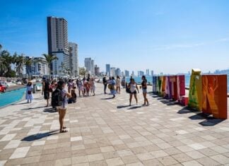 tourists in Mazatlan