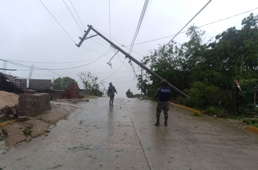 Hurricane Erick damage