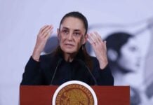 CIUDAD DE MÉXICO, 01ABRIL2026.- Claudia Sheinbaum, presidenta constitucional de los Estados Unidos Mexicanos, encabezó la Conferencia del Pueblo realizada en el Salón Tesorería en Palacio Nacional.