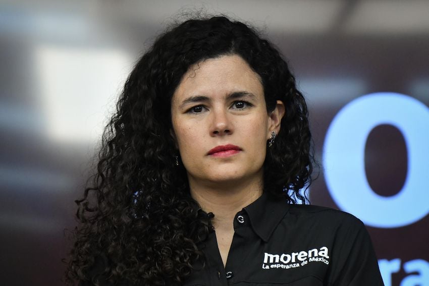 CIUDAD DE MÉXICO, 16ABRIL2026.- Luisa María Alcalde, dirigente nacional de Morena, ofreció conferencia para anunciar la incorporación de Citlalli Hernández, quien recientemente renunció a la Secretaría de las Mujeres, como la nueva dirigente de la Comisión Nacional de Elecciones del partido.