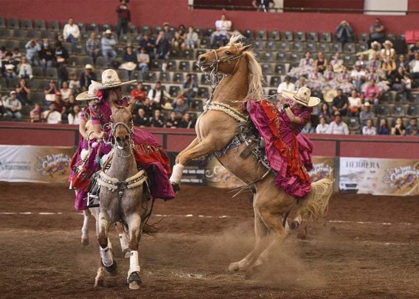 Charras roping and riding