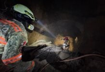 Twenty-four other miners were working inside the mine at the time, but four — Beltrán among them — were too deep inside to escape. Two of the trapped miners were rescued alive.