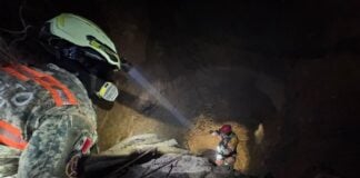 Twenty-four other miners were working inside the mine at the time, but four — Beltrán among them — were too deep inside to escape. Two of the trapped miners were rescued alive.