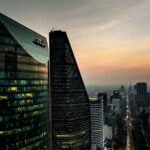 Mexico City skyline at night