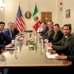 Representatives of Mexico and the Economy Ministry hold discussions regarding the review of the USMCA with the U.S. Trade Representative and his team in March 2026.