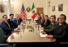 Representatives of Mexico and the Economy Ministry hold discussions regarding the review of the USMCA with the U.S. Trade Representative and his team in March 2026.