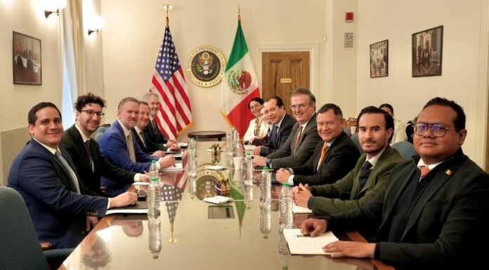 Representatives of Mexico and the Economy Ministry hold discussions regarding the review of the USMCA with the U.S. Trade Representative and his team in March 2026.