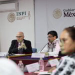 United Nations High Commissioner for Human Rights Volker Türk at a meeting with Mexico's National Institute of Indigenous Peoples