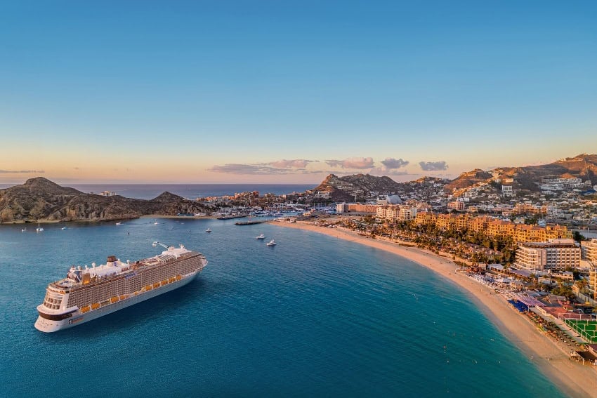 Cruise ship in Cabo San Lucas Bay