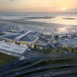 A rendering shows the planned New Terminal One at New York's John F. Kennedy International Airport.