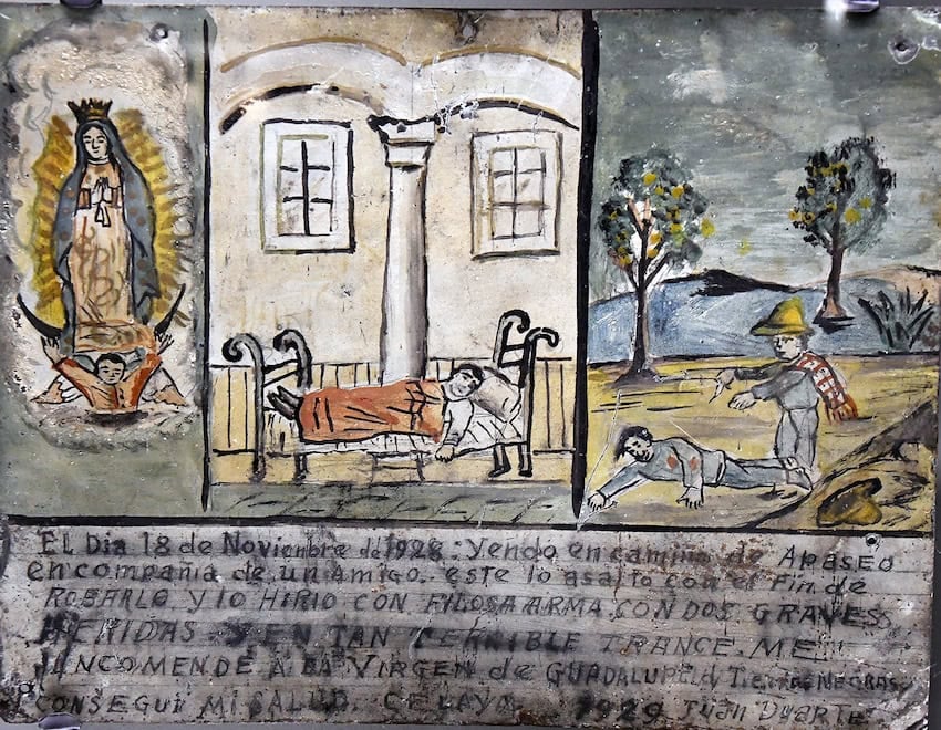Exvotos Mexican paintings