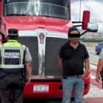 truck driver with truck of stolen fuel