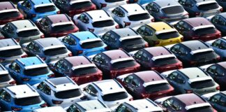 Cars ready to be exported