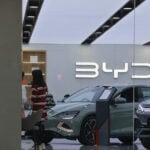 A BYD car dealership