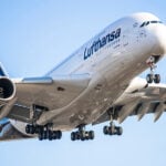 A Lufthansa airplane