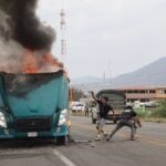 protesters in Mitla, Oaxaca