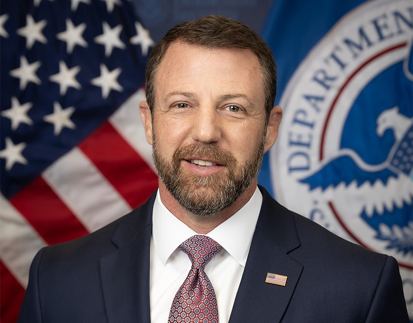US Department of Homeland Security Secretary Markwayne Mullin Official Portrait