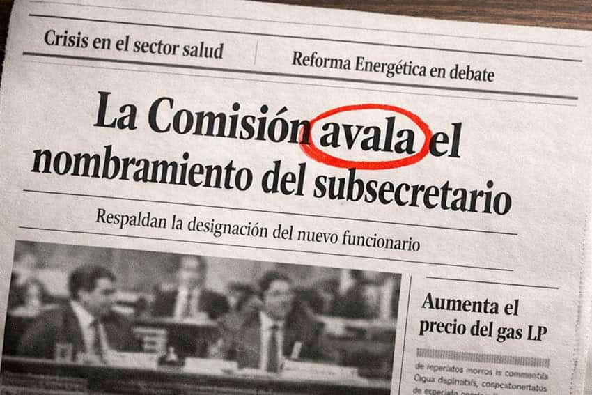newspaper headline using precise language