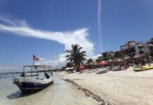 Beach view of Mahahual, Quintana Roo
