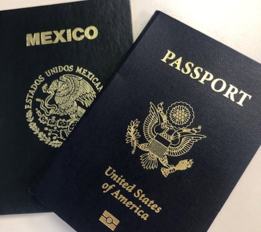 U.S. and Mexican passports