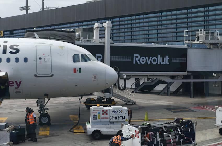 Revolut ad at airport