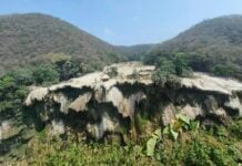 Tamul Waterfall dried up