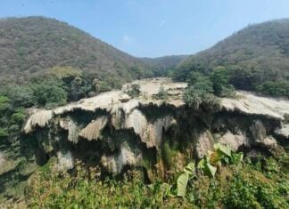 Tamul Waterfall dried up