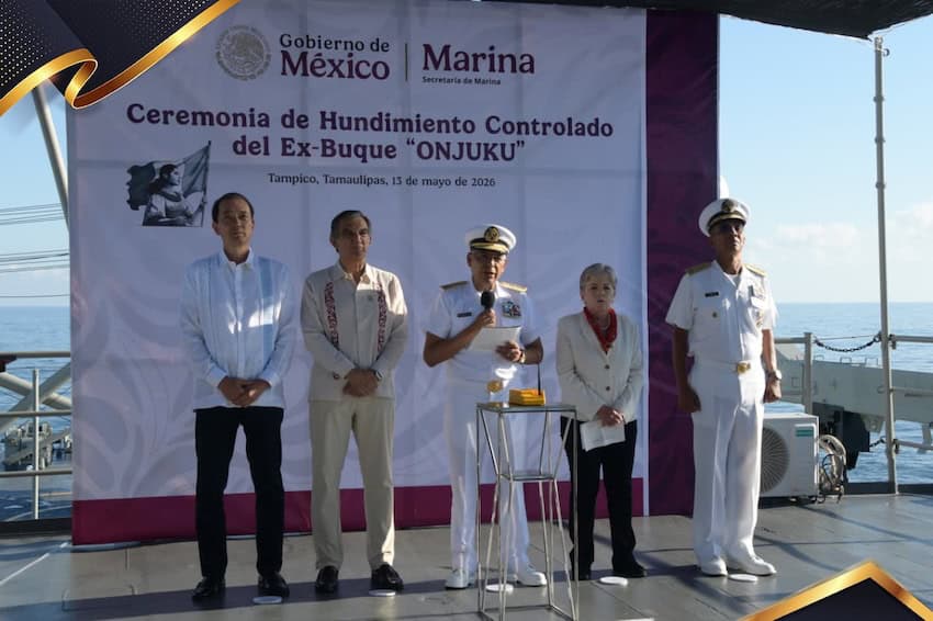 ceremony for sunken ship