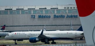 a plane on the tarmac at Mexico City Benito Juárez