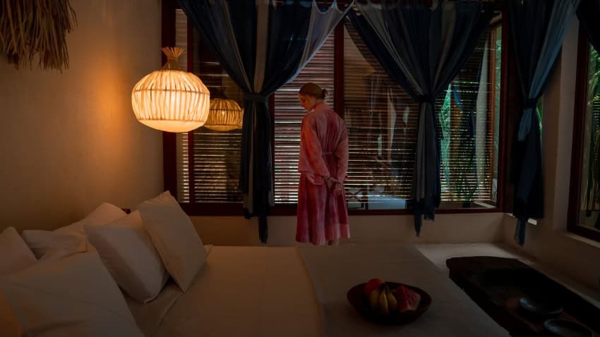 Hotel bedroom at the Japanese-inspired JapoNeza