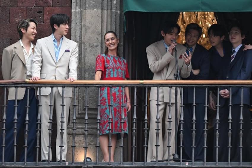 balcony appearance of BTS 2026