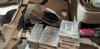 cocaine packets that were stowed within a car's interior
