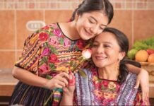 Mother and daughter in Mexico