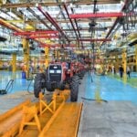 Interior of a tractor factory