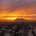 Monterrey, Mexico at sunset